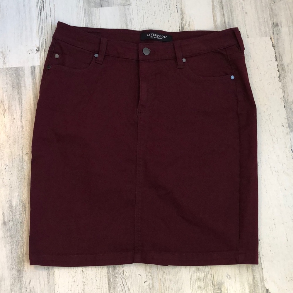 Stretchy material skirt